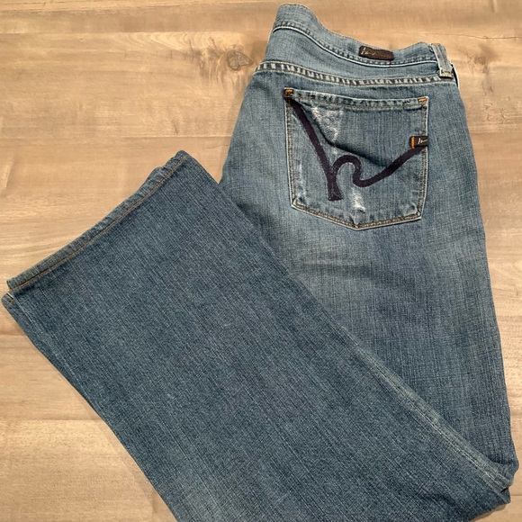 Men’s Citizens Jagger 609 Boot Cut Blue Jeans - Picture 4 of 8